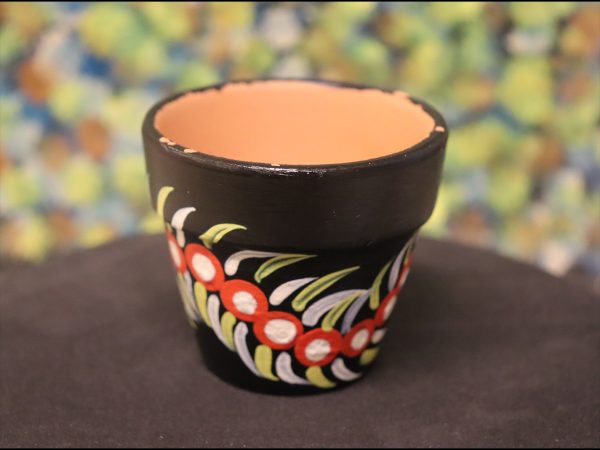 Small Hand-painted Pot Waltja Collective
