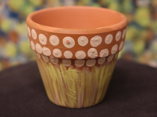 Small Hand-painted Pot Waltja Collective