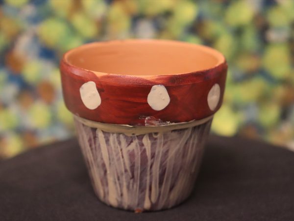 Small Hand-painted Pot Waltja Collective